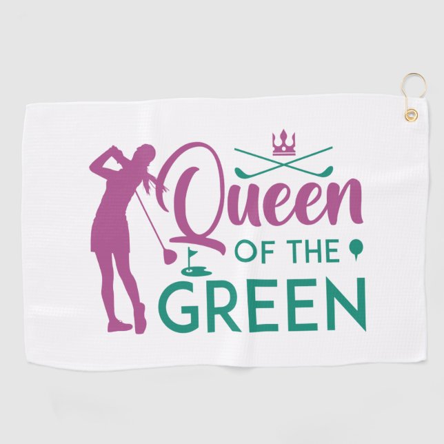 Queen Of The Green Golf Towel (Horizontal)