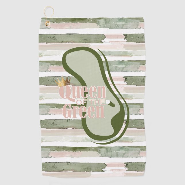 Queen of the Green  Golf Towel (Front)