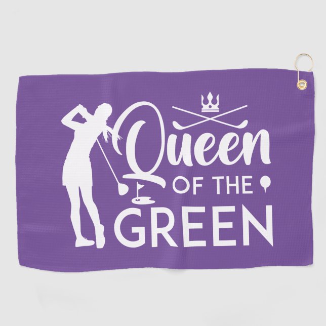 Queen Of The Green Golf Towel (Horizontal)