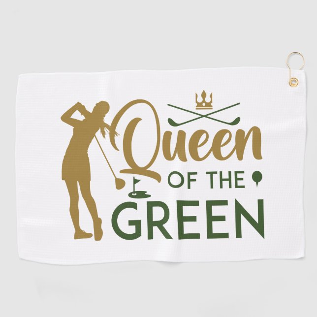 Queen Of The Green Golf Towel (Horizontal)