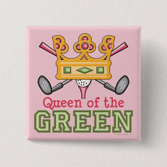 Queen of the Green Golfer Pin (Front)