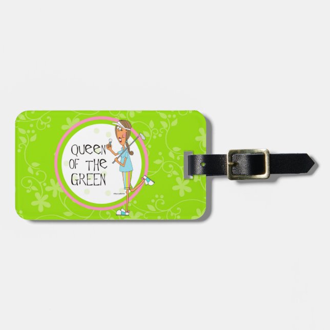 Queen of the Green Luggage Tag (Front Horizontal)