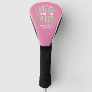 Queen Of The Green Pink Golf Head Cover