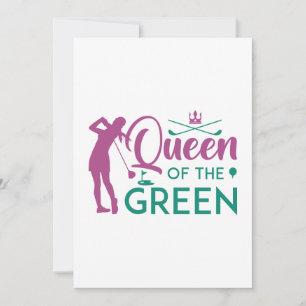 Queen Of The Green Thank You Card