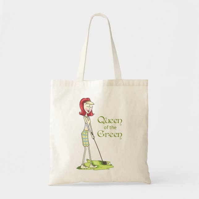 Queen of the Green Tote Bag (Front)