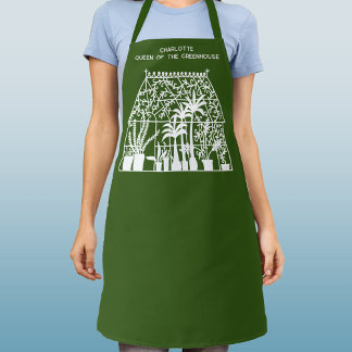 Queen of the Greenhouse Personalised Gardening Apron