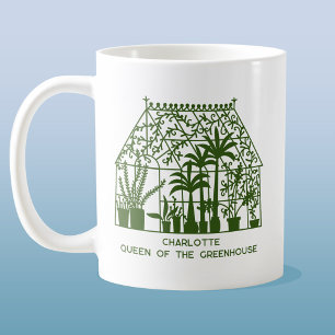 Queen of the Greenhouse Personalised Gardening Coffee Mug