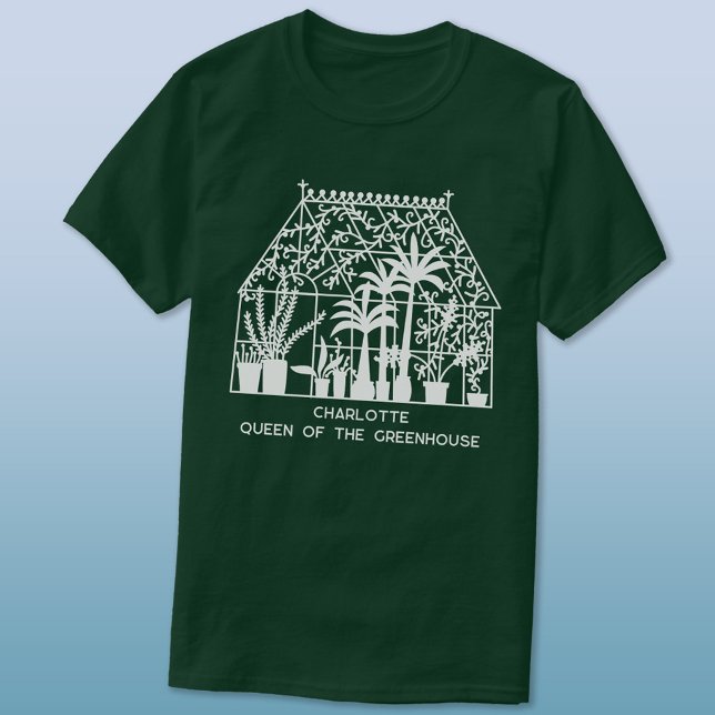 Queen of the Greenhouse Personalised Gardening T-Shirt (Creator Uploaded)