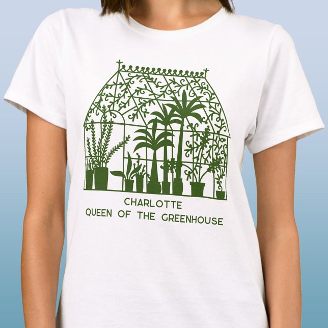 Queen of the Greenhouse Personalised Gardening T-Shirt (Creator Uploaded)