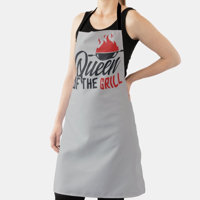Queen of the grill BBQ party Apron (Insitu)