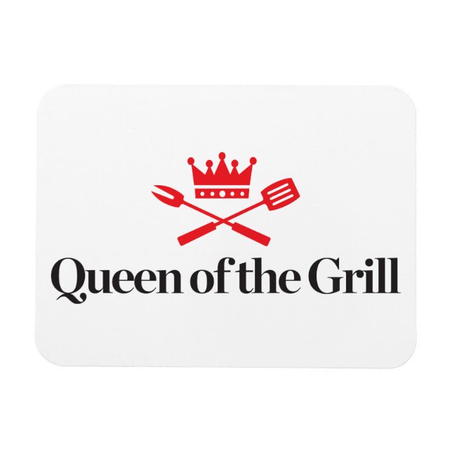 Queen of the Grill Magnet (Horizontal)