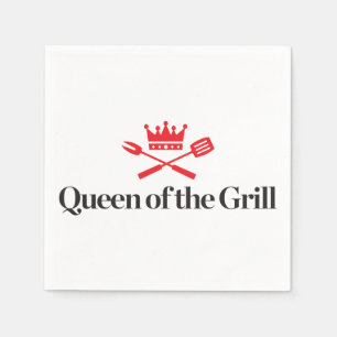 Queen of the Grill Napkin