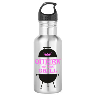Queen Of The Grill, Pink Crown Pink 532 Ml Water Bottle
