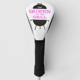 Queen Of The Grill, Pink Crown Pink Golf Head Cover