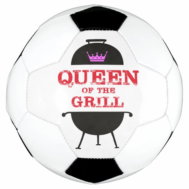 Queen Of The Grill, Pink Crown Red Football (Front)