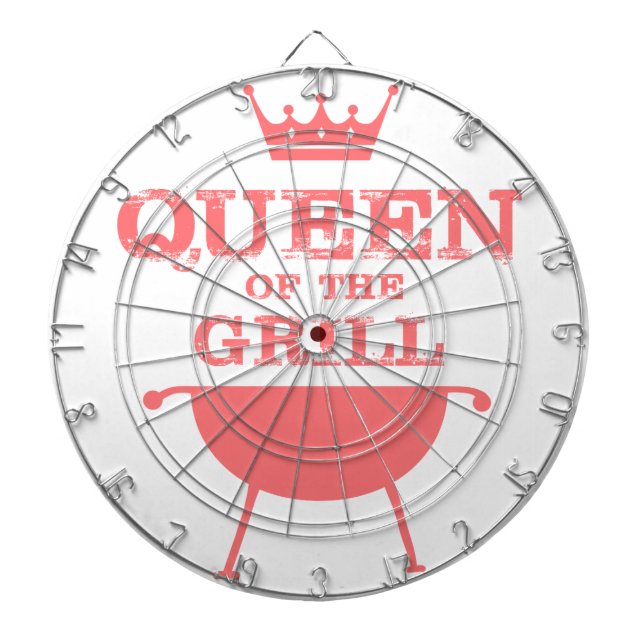 Queen Of The Grill, Pink Dartboard (Front)