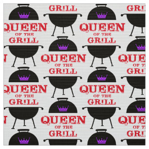 Queen Of The Grill, Purple Crown Red Fabric
