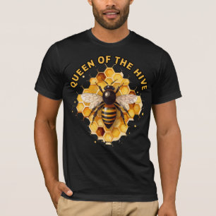 Queen Of The Hive Honey Bee Graphic T-Shirt