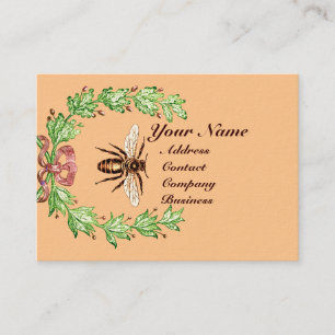 QUEEN OF THE HONEY BEES  IN SKEP / BEEKEEPER BUSINESS CARD
