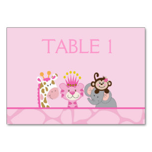 Queen of the Jungle & Friends CustomizedTable Card