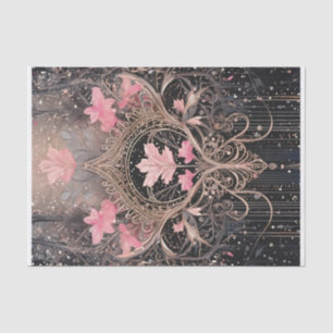 Queen of the Kingdom, Pink & Black Art Deco Tissue Paper