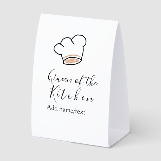 Queen of the kitchen chef cooking add name crown  (Front)