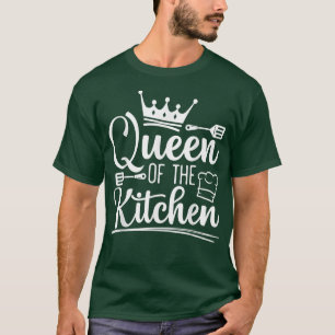 Queen Of The Kitchen Cooking Master Chef Hat Cook  T-Shirt
