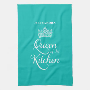 Queen of the Kitchen Custom Tea Towel