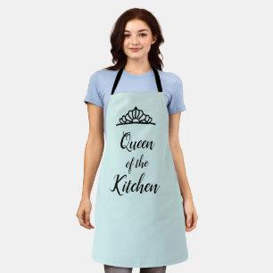 Queen of the Kitchen Illustration All Over Apron