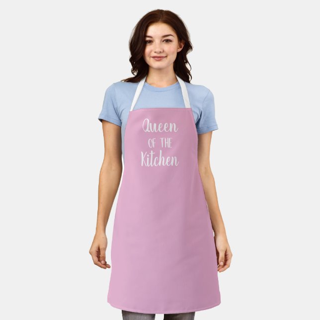 Queen of the Kitchen Pink Apron (Worn)
