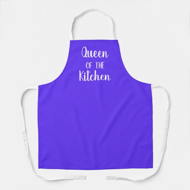 Queen of the Kitchen Royal Purple Apron (Front)