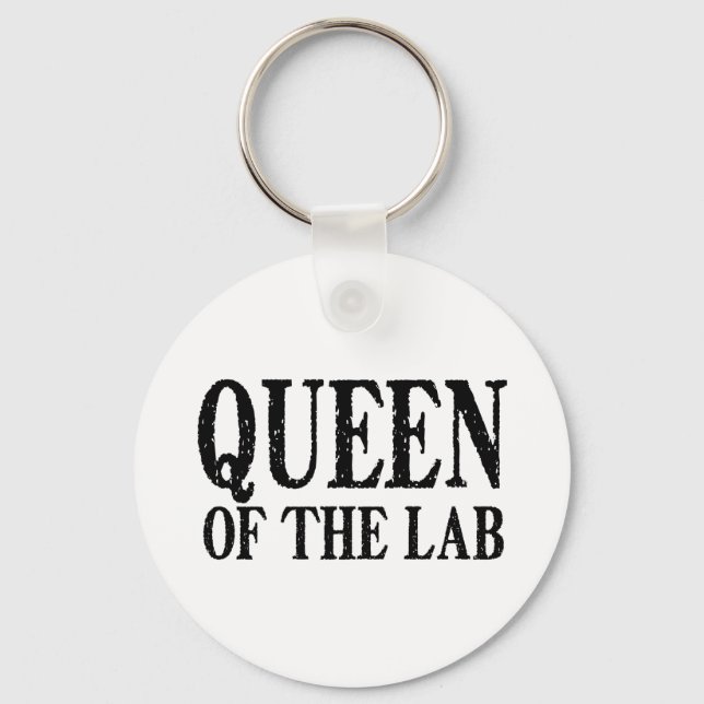 Queen of the Lab Key Ring (Front)