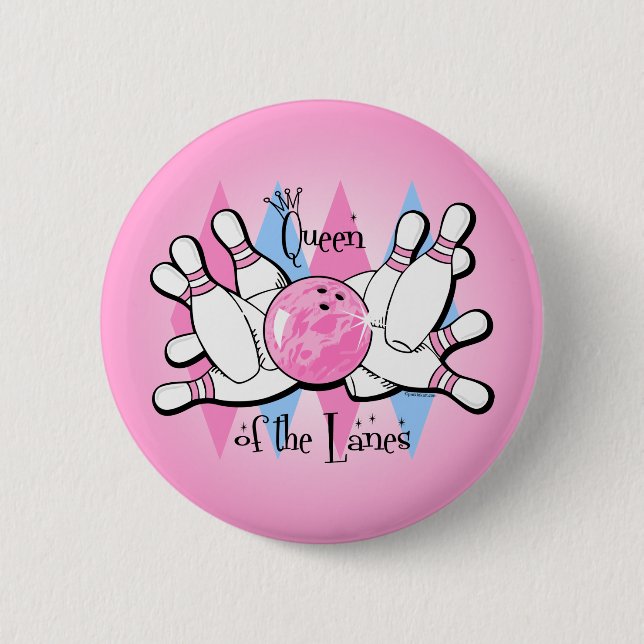 Queen of the Lanes Button (Front)