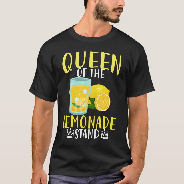 Queen of the Lemonade Stand Kiosk Summer Refreshme T-Shirt (Front)