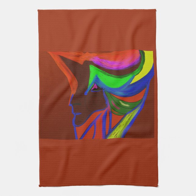 Queen of the Mermaids Kitchen Towel (Vertical)