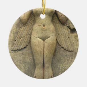 Queen Of The Night - Burney Relief Lilith Ceramic Tree Decoration
