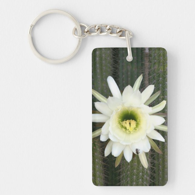 Queen Of The Night Cactus Flower, Karoo Region Key Ring (Front)