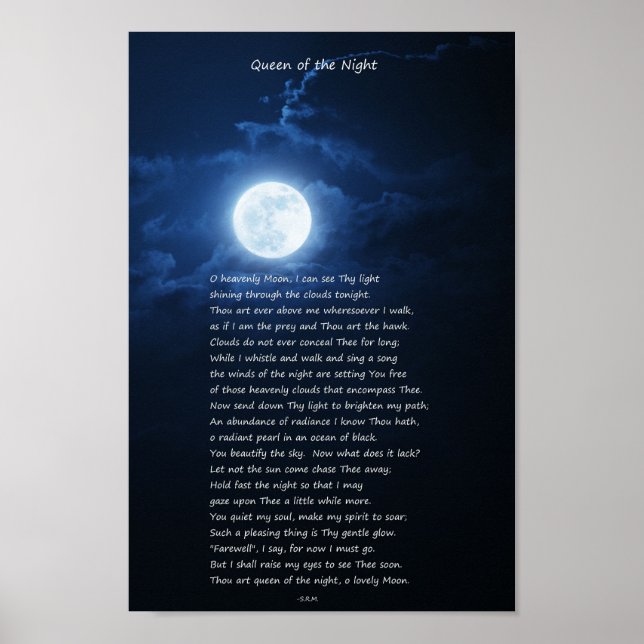 Queen Of The Night Poster (Front)