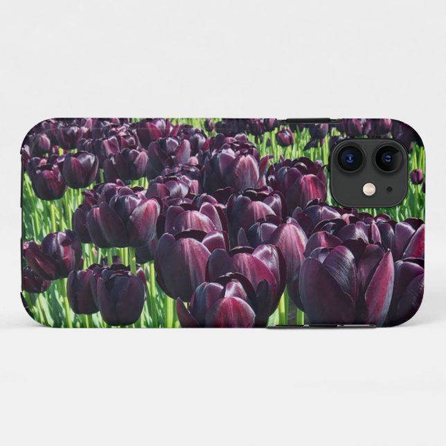 Queen of the Night Tulips Case-Mate iPhone Case (Back (Horizontal))