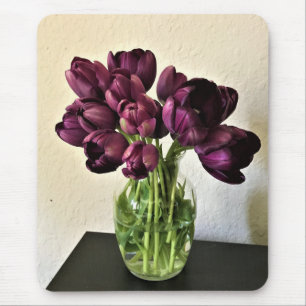 Queen of the Night Tulips Mouse Mat