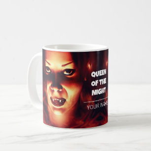 Queen of the Night. Vampire woman Coffee Mug