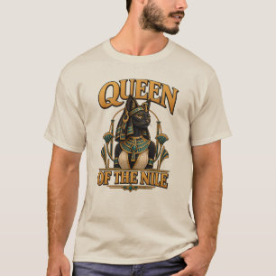 Queen of the Nile Bastet Egyptian Cat Goddess T-Shirt