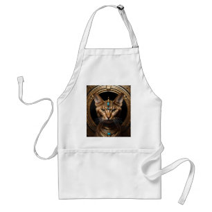 Queen of the Nile: Cleopatra the Cat in Headdress Standard Apron