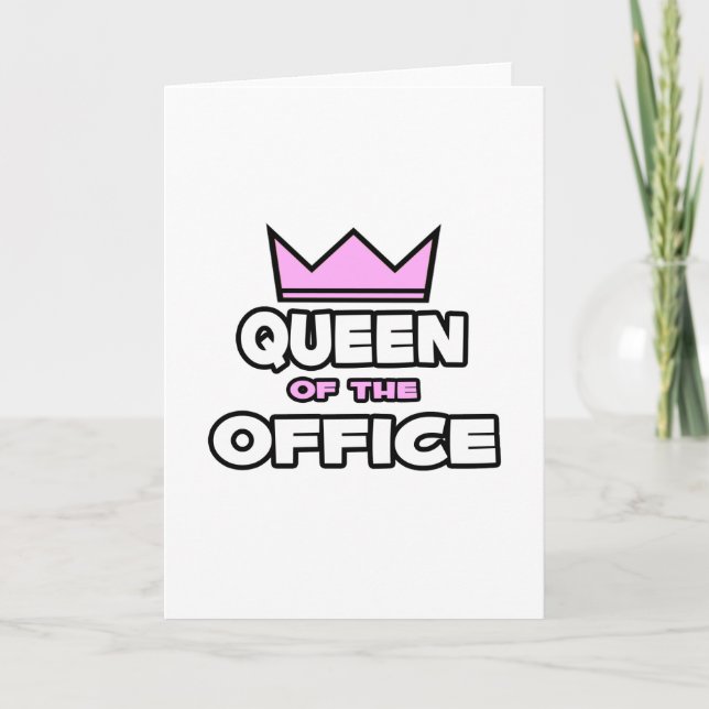 Queen of the Office Card (Front)