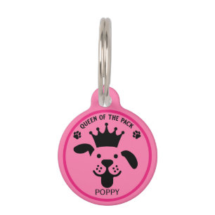 Queen Of The Pack Dog Pet Tag