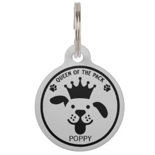 Queen Of The Pack Dog Pet Tag