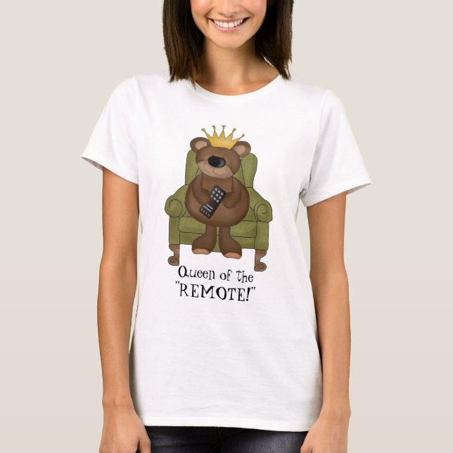 Queen Of The Remote t-shirt (Front)