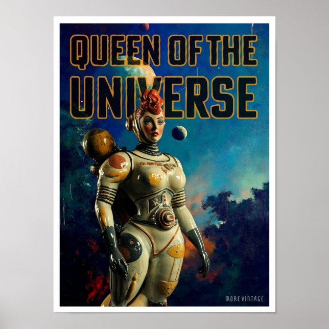 QUEEN OF THE UNIVERSE SCI-FI PRINT (Front)