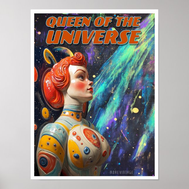 QUEEN OF THE UNIVERSE SCI-FI PRINT (Front)