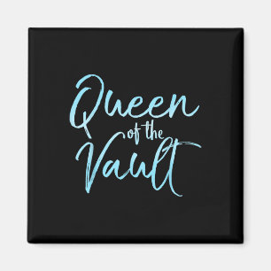 Queen Of The Vault Shirt Cute Gymnastics Gift Gymn Magnet